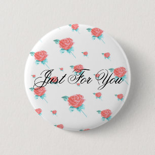 Red Roses 6 Cm Round Badge