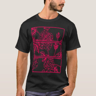 Red Roses Aesthetic Clothing Soft Grunge Soft Goth T-Shirt