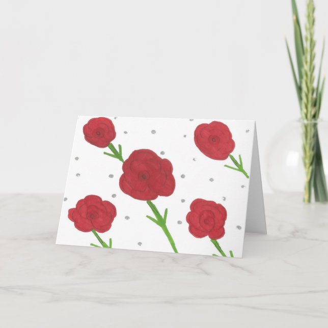 Red Roses All Occasion Greeting Card (Front)