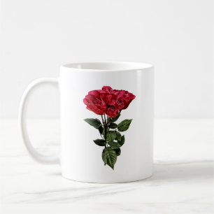 Red Roses and Leaves Coffee Mug