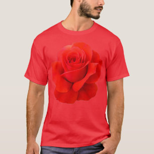 Red Roses Black T-Shirt