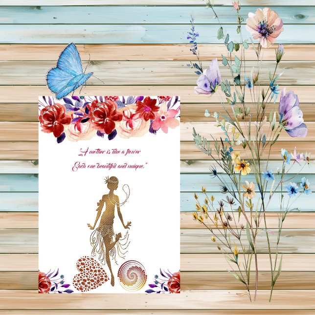 Red Roses Blooms Floral Mother's Day Dance Party  Invitation (Red Roses Blooms Floral Mother's Day Dance Party Invitation)