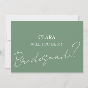 Red Roses Boho Wedding Bridesmade Invitation