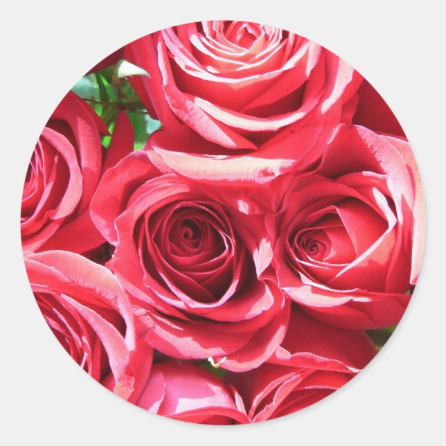 Red Roses Bunch stickers (Front)
