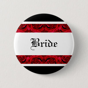 Red roses buttons templates - customisable