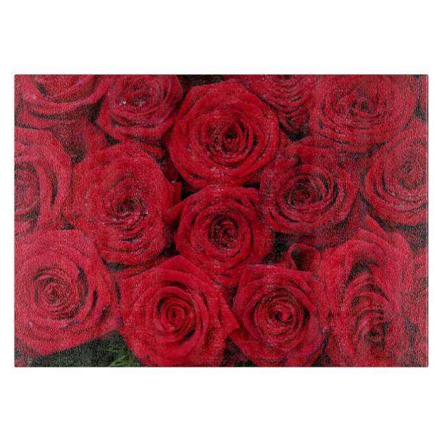 Red roses by Therosegarden Cutting Board (Front)