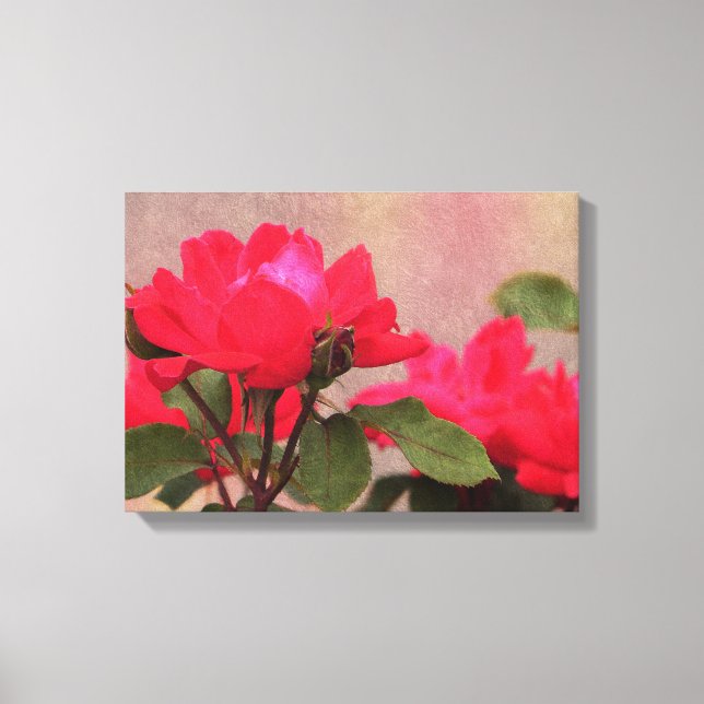 Red Roses Canvas Print (Front)