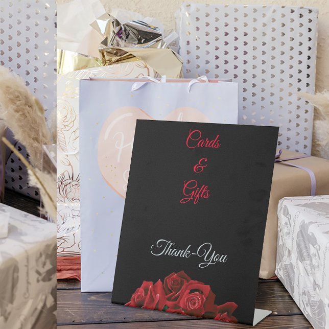 Red Roses Cards & Gifts Pedestal Sign (Creator Uploaded)