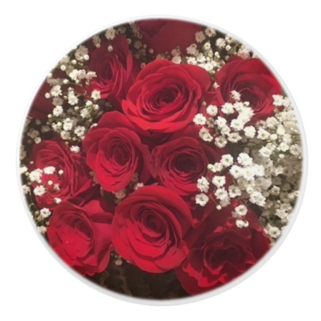 Red Roses Ceramic Pull (Front)