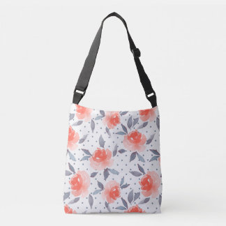 Red roses crossbody bag
