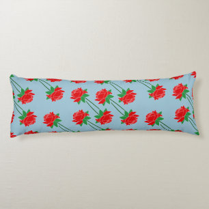 Red Roses Custom Pattern Body Cushion