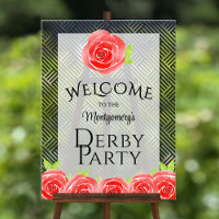 Red Roses Derby Party Welcome