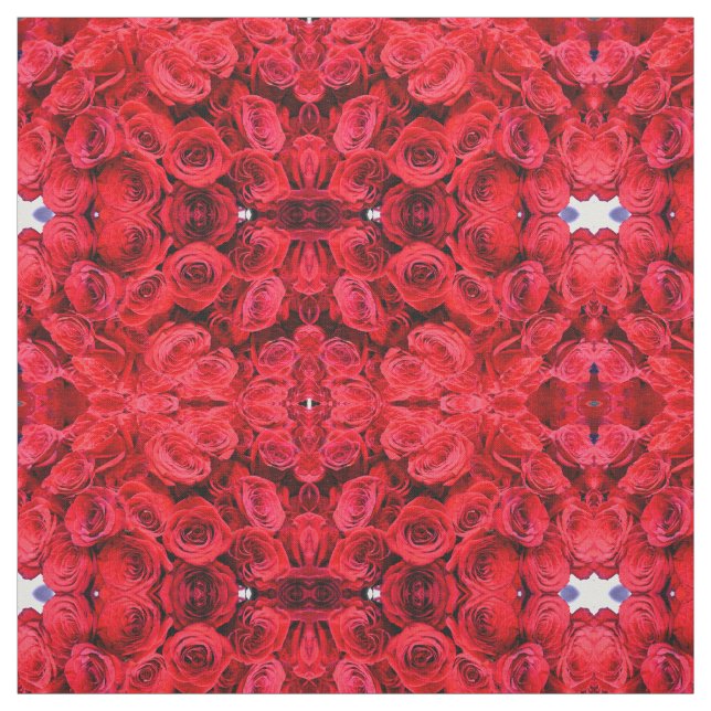 Red Roses Fabric (Swatch)