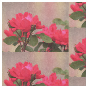 Red Roses Fabric