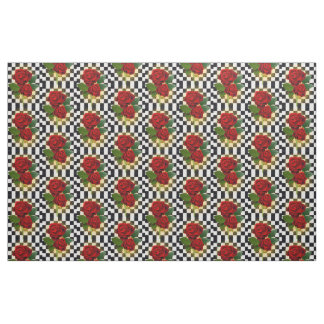 RED ROSES FABRIC