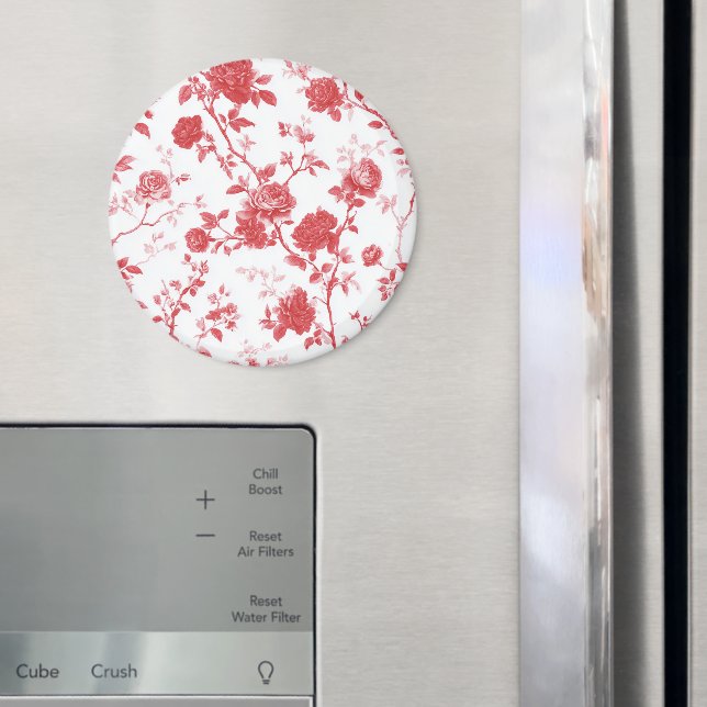 Red Roses Floral Magnet (In Situ (Fridge))