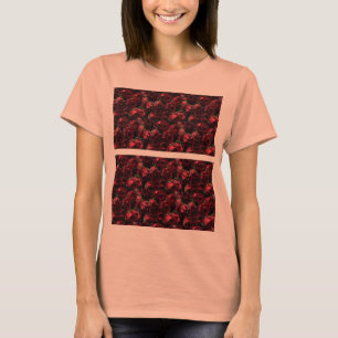 Red Roses Floral T-Shirt Dress