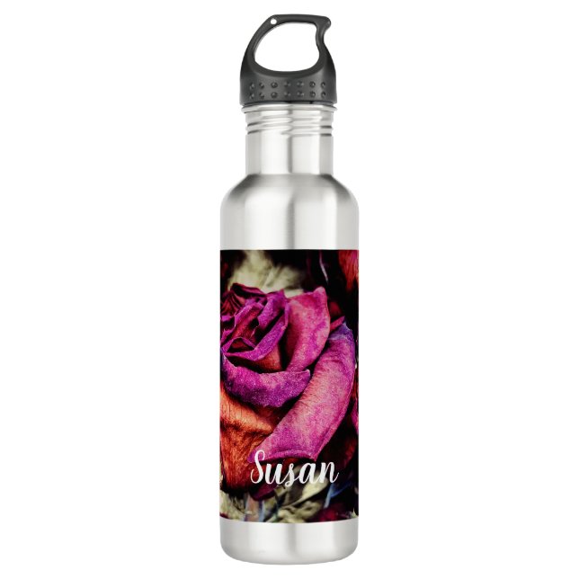 Red Roses Flower  710 Ml Water Bottle (Front)