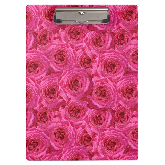 Red roses, flowers, red, love clipboard (Front)