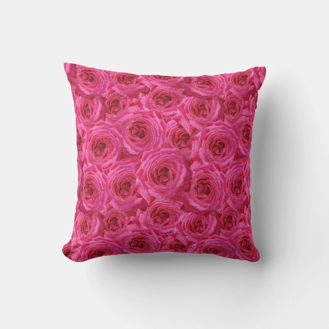Red roses, flowers, red, love cushion (Front)