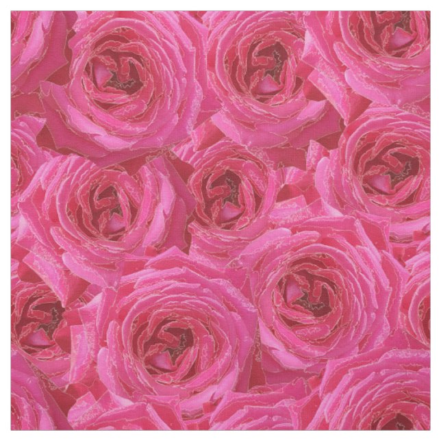 Red roses, flowers, red, love fabric (Swatch)