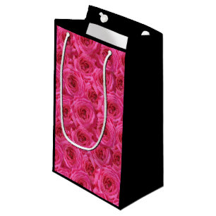 Red roses, flowers, red, love, Valentine's day Small Gift Bag
