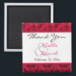 Red Roses Galore Wedding Favour Magnet<br><div class="desc">This this you magnet is part of the Red Roses Galore wedding collection shown below,  and would make a lovely wedding favour for your guests.</div>