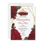 Red Roses Gold Quinceañera