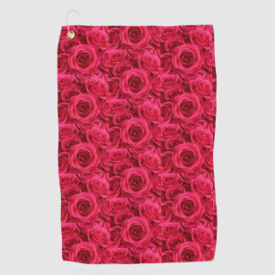 Red roses Golf Towel