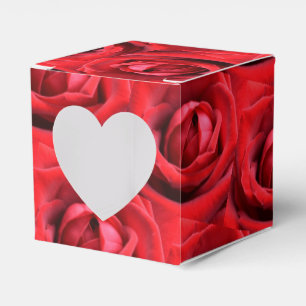 Red Roses Heart Favour Box