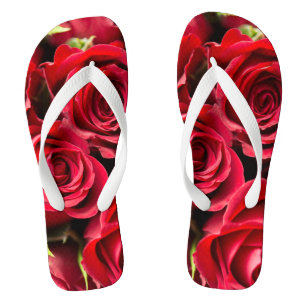 Red roses jandals