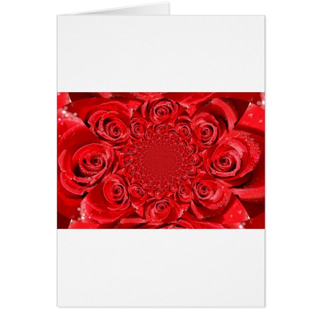 Red Roses Kaleidoscope: Happy Valentine's Day Art  (Front)