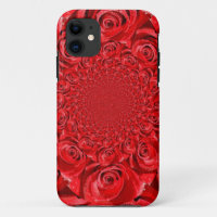 Red Roses Kaleidoscope: Happy Valentine's Day Art 