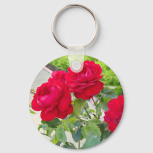 Red Roses Key Ring