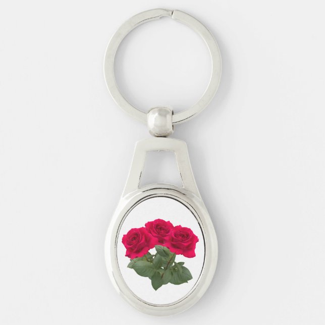 Red roses key ring (Front)