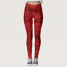 Red Roses Leggings