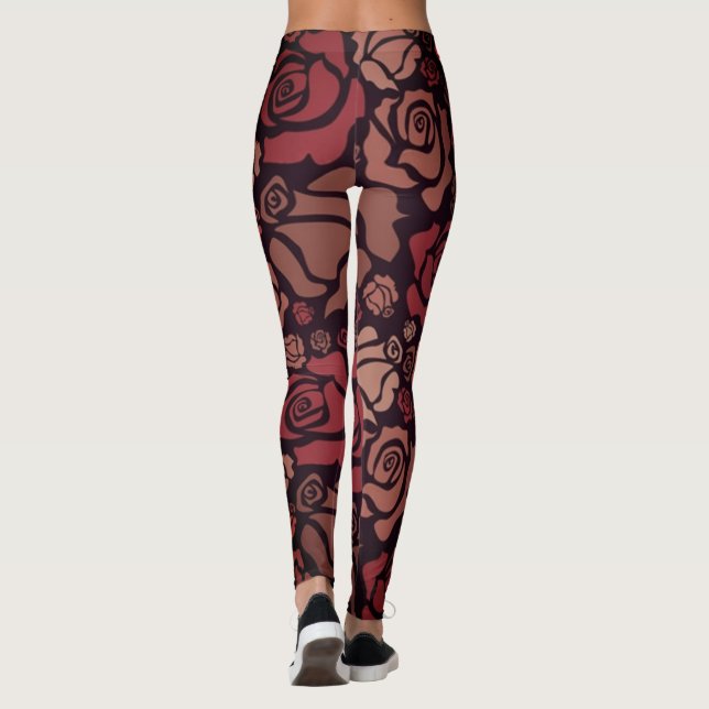Red Roses Leggings (Back)