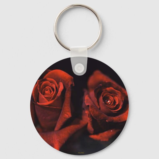 Red Roses -Love- Keychain (Front)