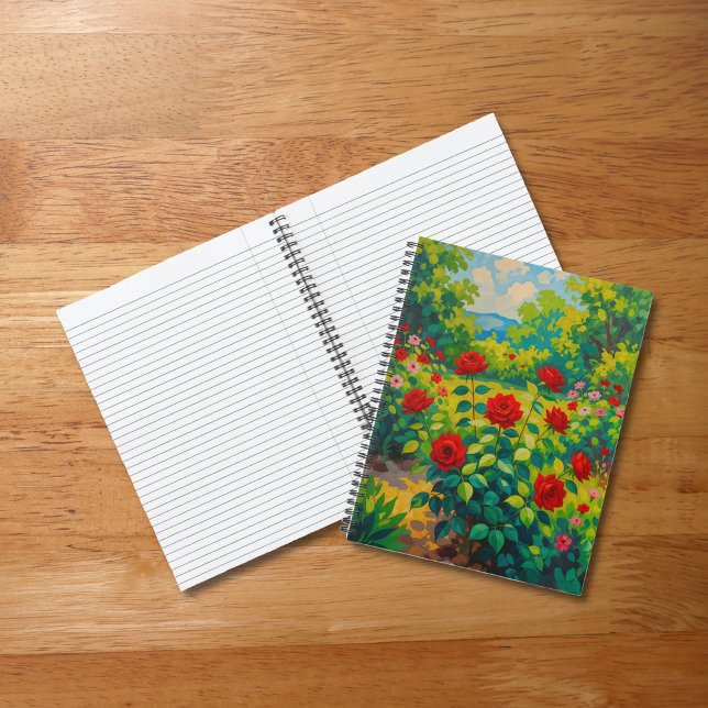 Red Roses Notebook (Notebook with red roses)