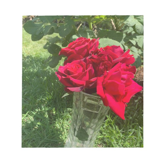 Red Roses NotePad (Front)