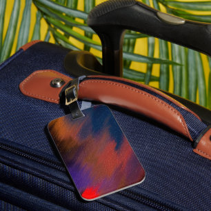 Red roses of our vibrant continent luggage tag