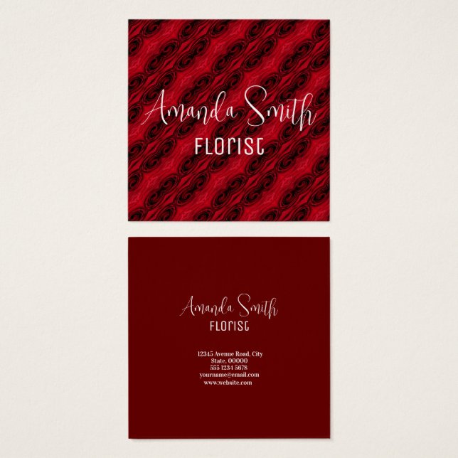 red roses pattern (Front & Back)