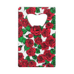 Red roses pattern