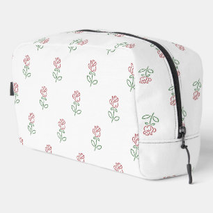 Red Roses, Pattern Of Roses, Flowers Dopp Kit