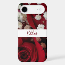 Red roses photography monogrammed