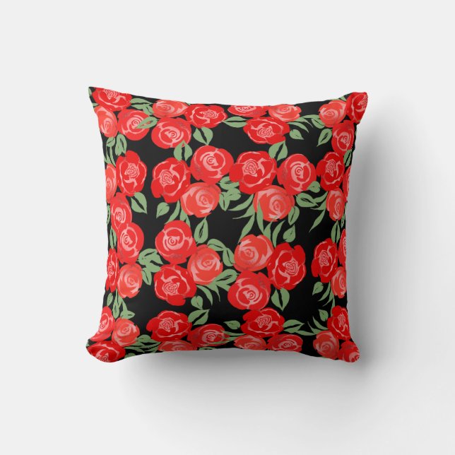 Red Roses Pillow (Front)