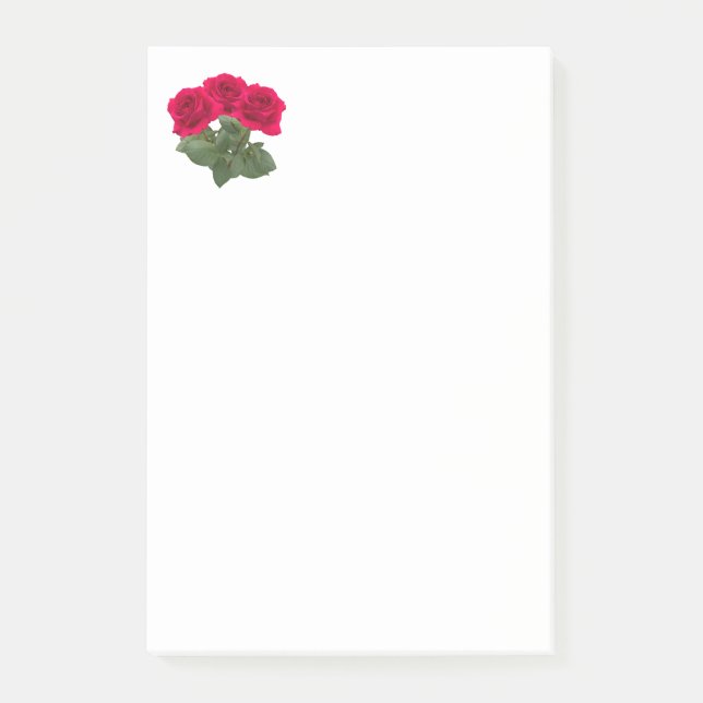 Red roses post-it notes (Front)