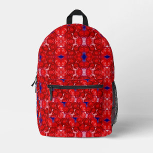 Red Roses Printed Backpack
