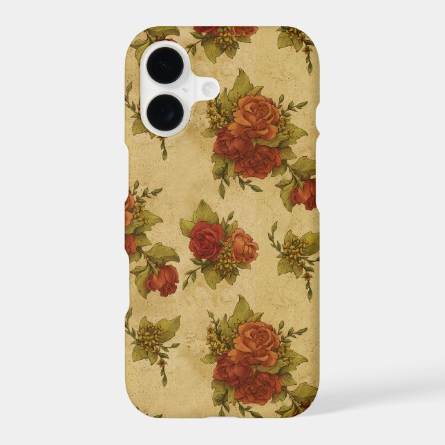 Red Roses, Red Flowers, Pattern Of Flowers (Back)
