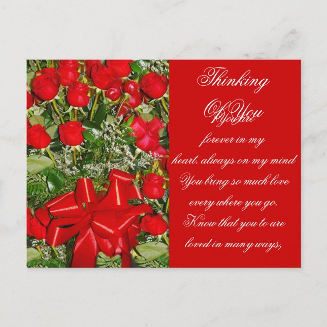 Red Roses,Roses forever_ Postcard (Front)